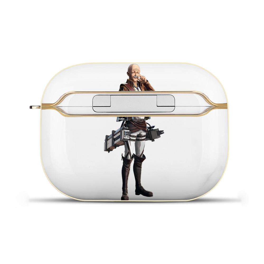 （画像用） 進撃の巨人 ドット·ピクシス Attack on Titan Dot Pixis 【AirPods Pro用】ハードシェル保護ケース｜耐衝撃・防指紋・カラビナ付き商品仕様
