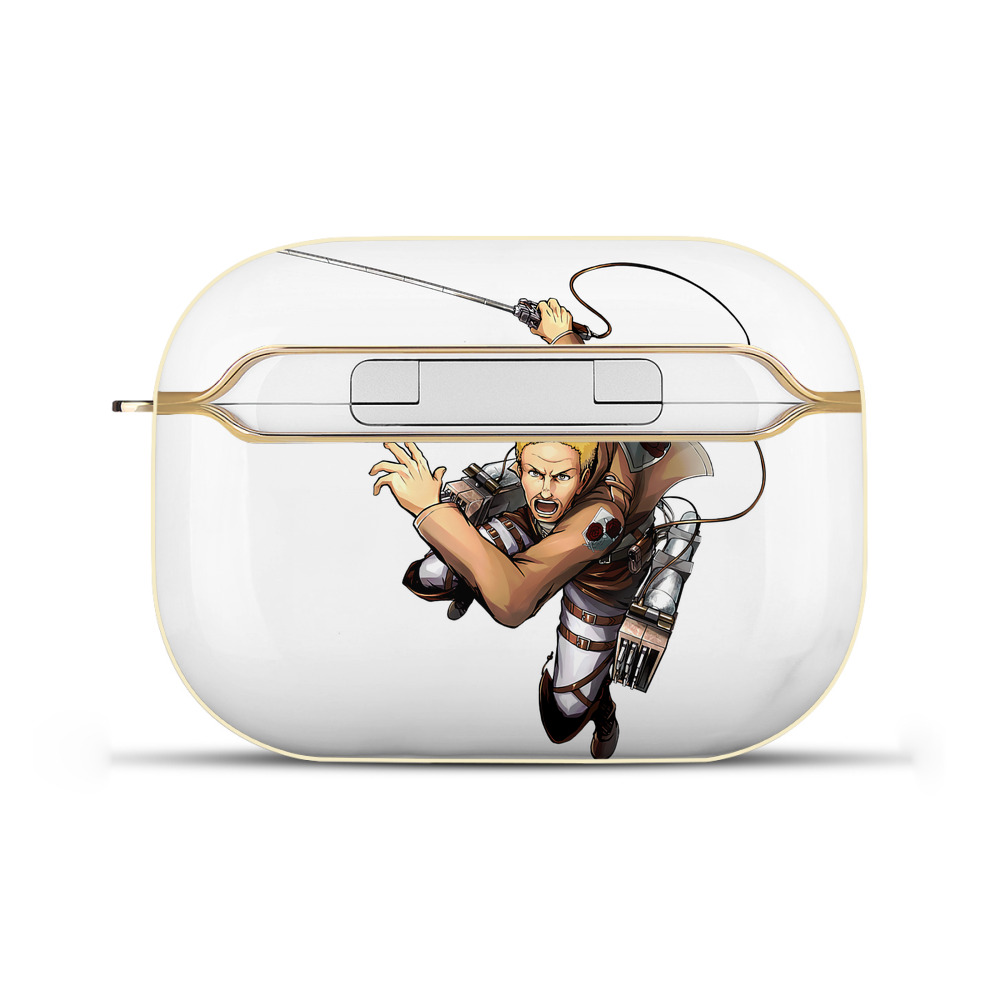 （画像用） 進撃の巨人 ハンネス Attack on Titan Hannes 【AirPods Pro用】ハードシェル保護ケース｜耐衝撃・防指紋・カラビナ付き商品仕様