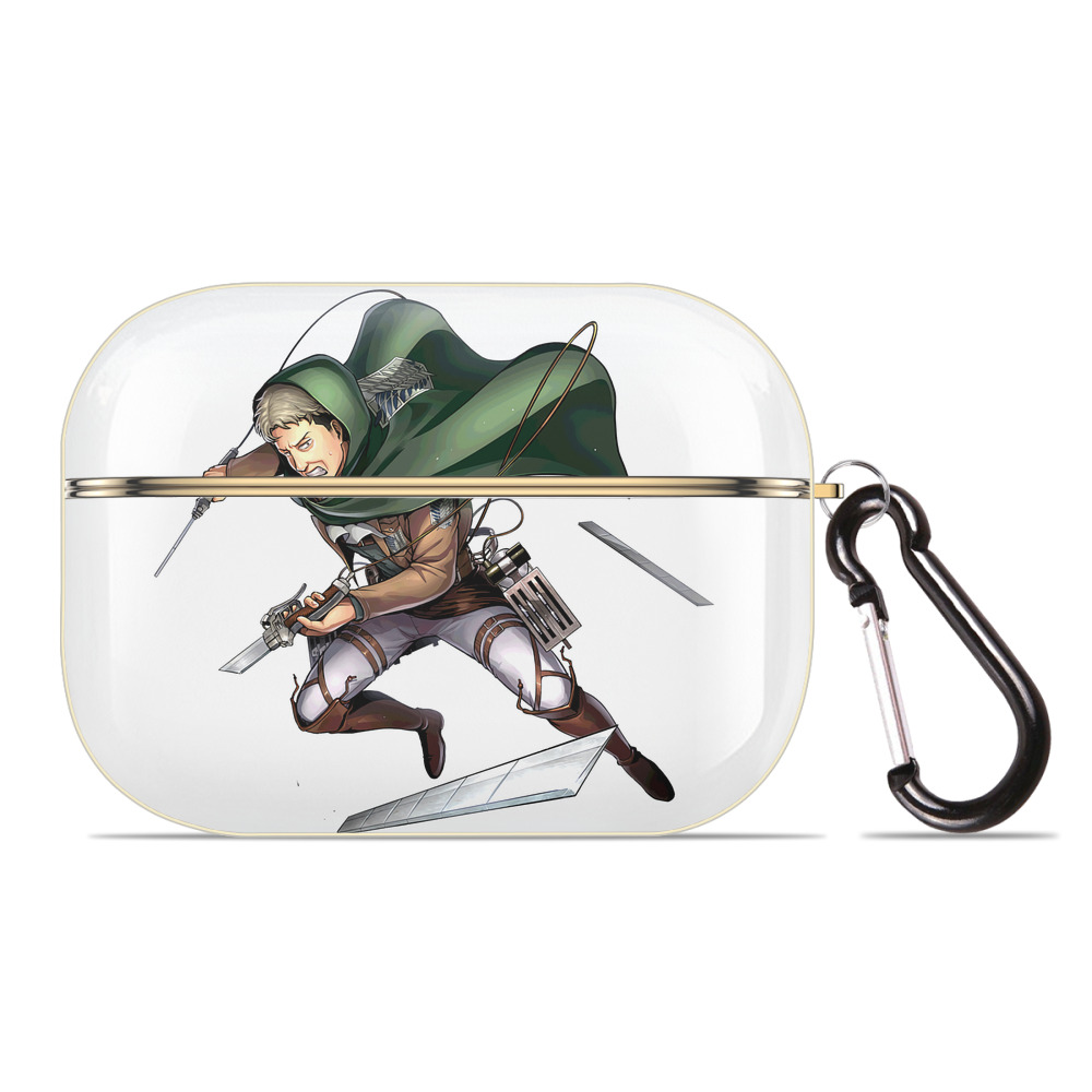 （画像用） 進撃の巨人 Attack on Titan 【AirPods Pro用】ハードシェル保護ケース｜耐衝撃・防指紋・カラビナ付き商品仕様
