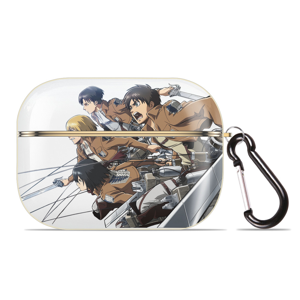 （画像用） 進撃の巨人 Attack on Titan 【AirPods Pro用】ハードシェル保護ケース｜耐衝撃・防指紋・カラビナ付き商品仕様