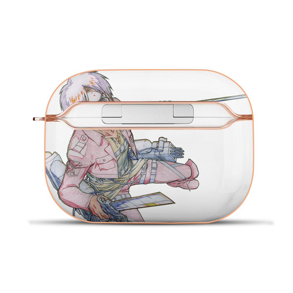 （画像用） 進撃の巨人 エレン･イェーガー Attack on Titan Eren Jäger 【AirPods Pro用】ハードシェル保護ケース｜耐衝撃・防指紋・カラビナ付き商品仕様