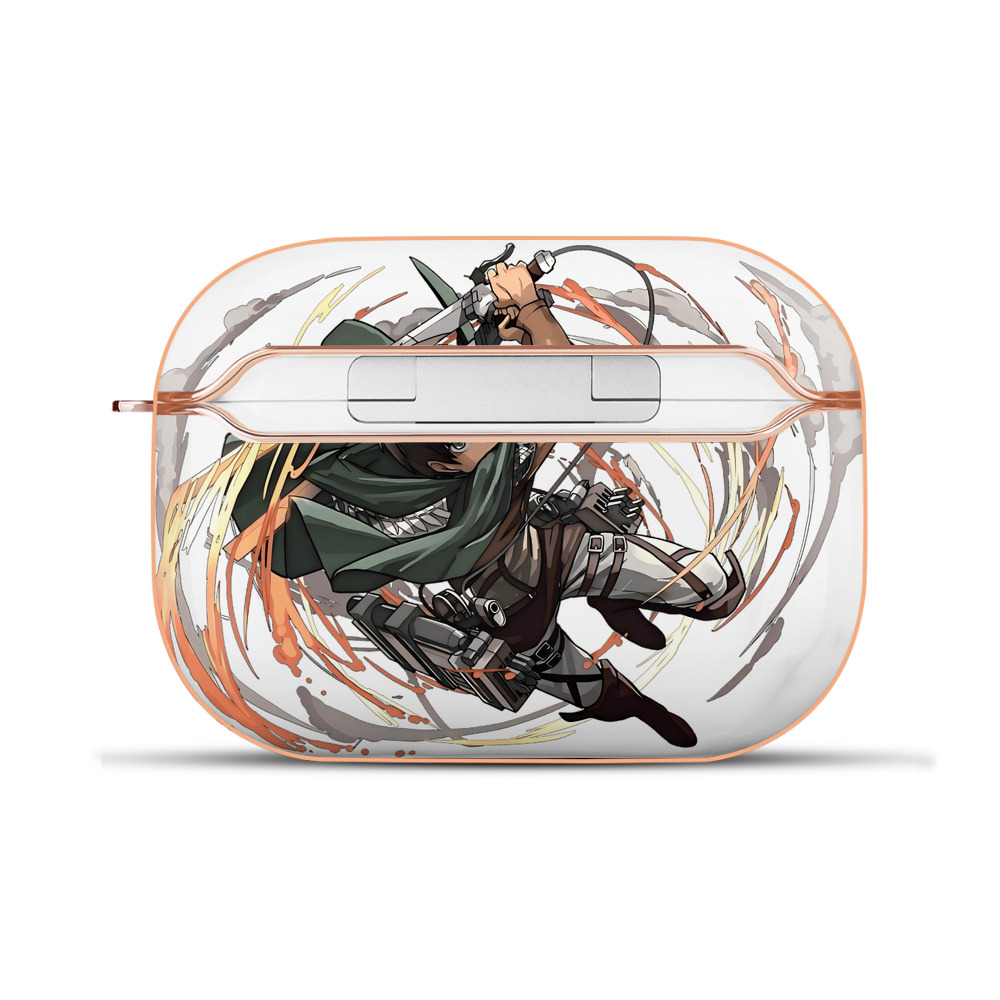 （画像用） 進撃の巨人 エレン･イェーガー Attack on Titan Eren Jäger 【AirPods Pro用】ハードシェル保護ケース｜耐衝撃・防指紋・カラビナ付き商品仕様