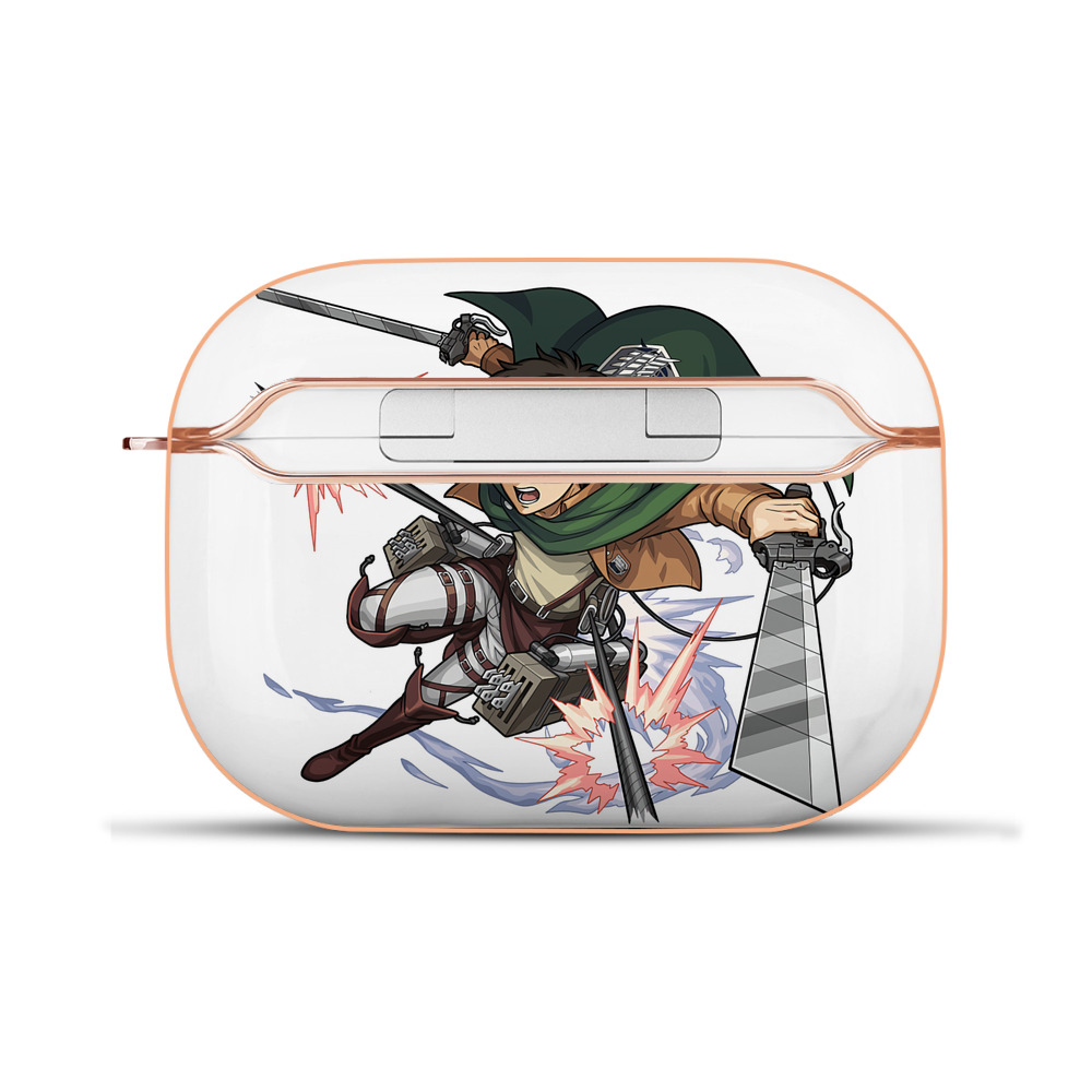 （画像用） 進撃の巨人 エレン･イェーガー Attack on Titan Eren Jäger 【AirPods Pro用】ハードシェル保護ケース｜耐衝撃・防指紋・カラビナ付き商品仕様
