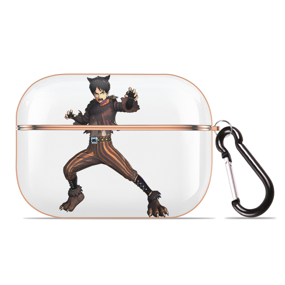 （画像用） 進撃の巨人 エレン･イェーガー Attack on Titan Eren Jäger 【AirPods Pro用】ハードシェル保護ケース｜耐衝撃・防指紋・カラビナ付き商品仕様