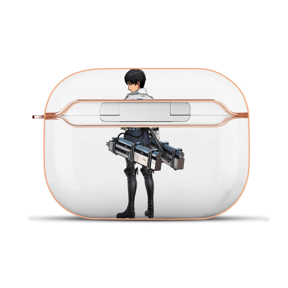 （画像用） 進撃の巨人 エレン･イェーガー Attack on Titan Eren Jäger 【AirPods Pro用】ハードシェル保護ケース｜耐衝撃・防指紋・カラビナ付き商品仕様