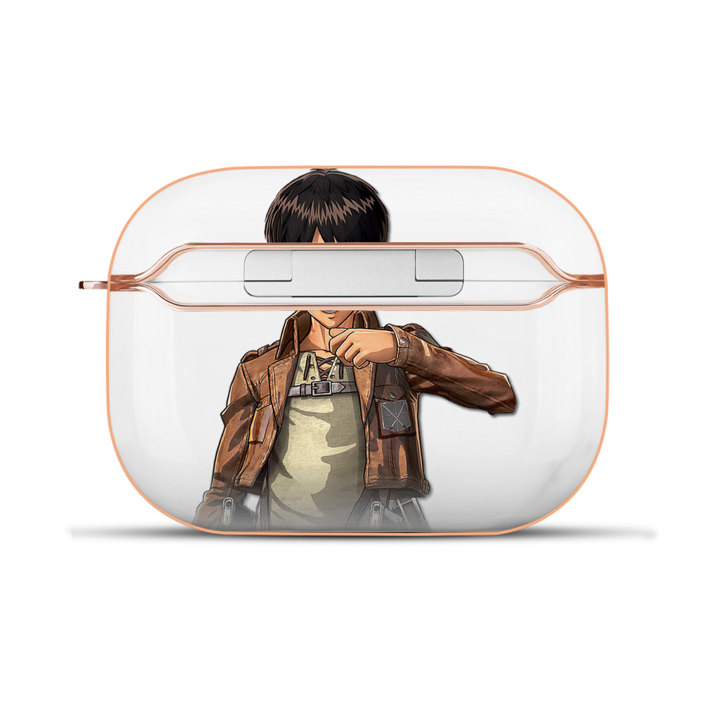 （画像用） 進撃の巨人 エレン･イェーガー Attack on Titan Eren Jäger 【AirPods Pro用】ハードシェル保護ケース｜耐衝撃・防指紋・カラビナ付き商品仕様