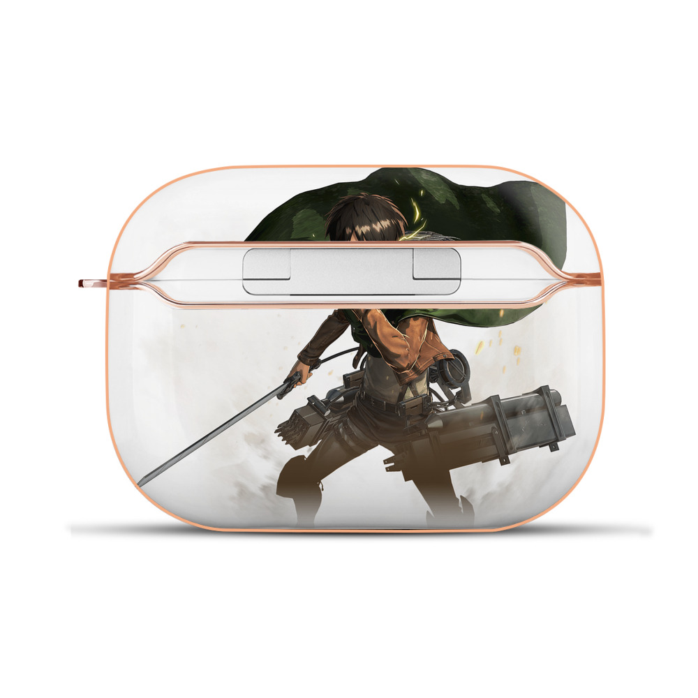 （画像用） 進撃の巨人 エレン･イェーガー Attack on Titan Eren Jäger 【AirPods Pro用】ハードシェル保護ケース｜耐衝撃・防指紋・カラビナ付き商品仕様