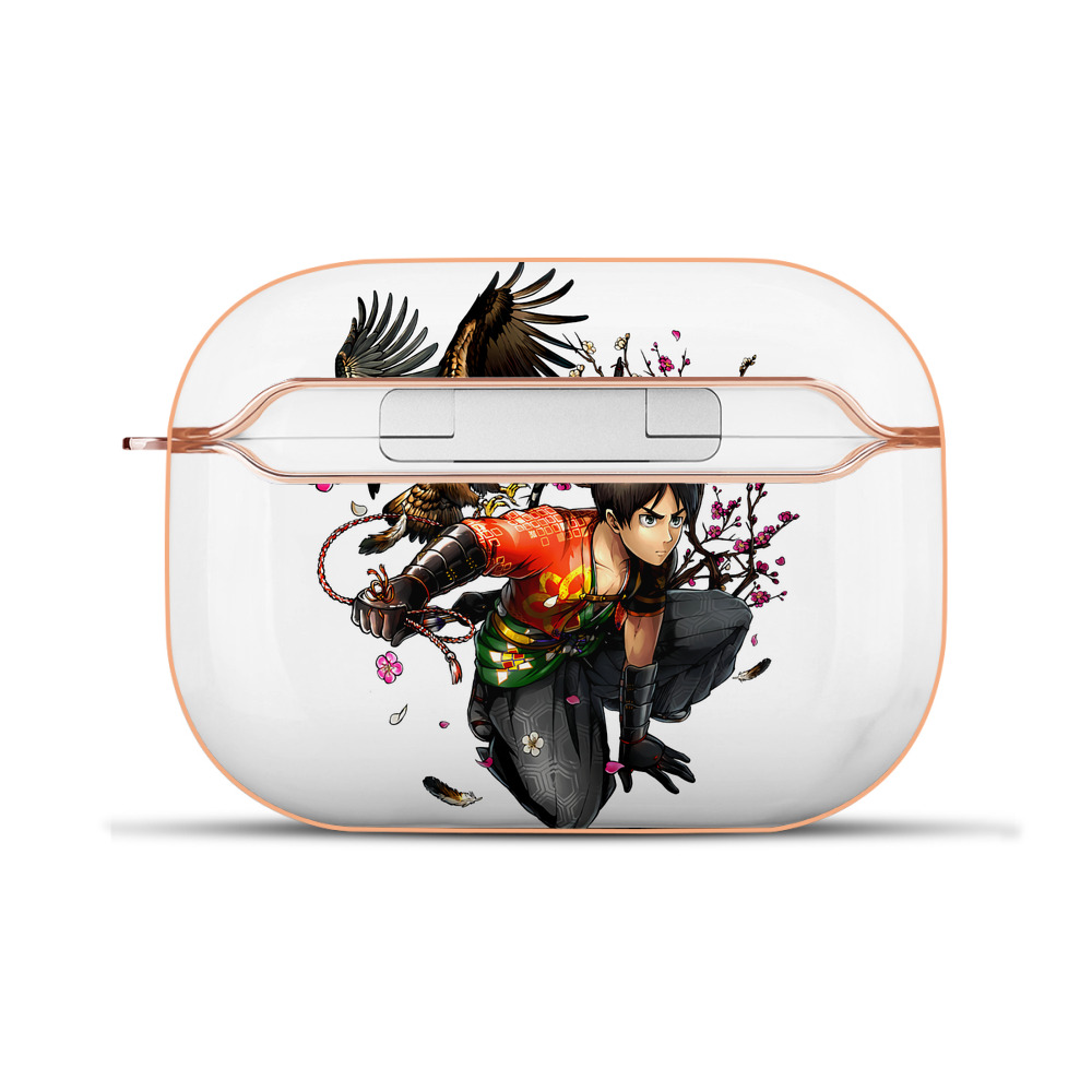 （画像用） 進撃の巨人 エレン･イェーガー Attack on Titan Eren Jäger 【AirPods Pro用】ハードシェル保護ケース｜耐衝撃・防指紋・カラビナ付き商品仕様