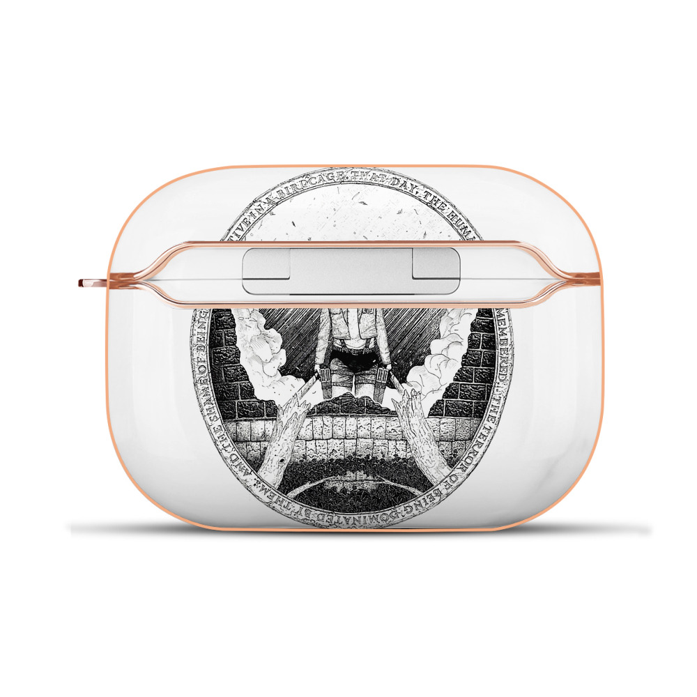 （画像用） 進撃の巨人 エレン･イェーガー Attack on Titan Eren Jäger 【AirPods Pro用】ハードシェル保護ケース｜耐衝撃・防指紋・カラビナ付き商品仕様