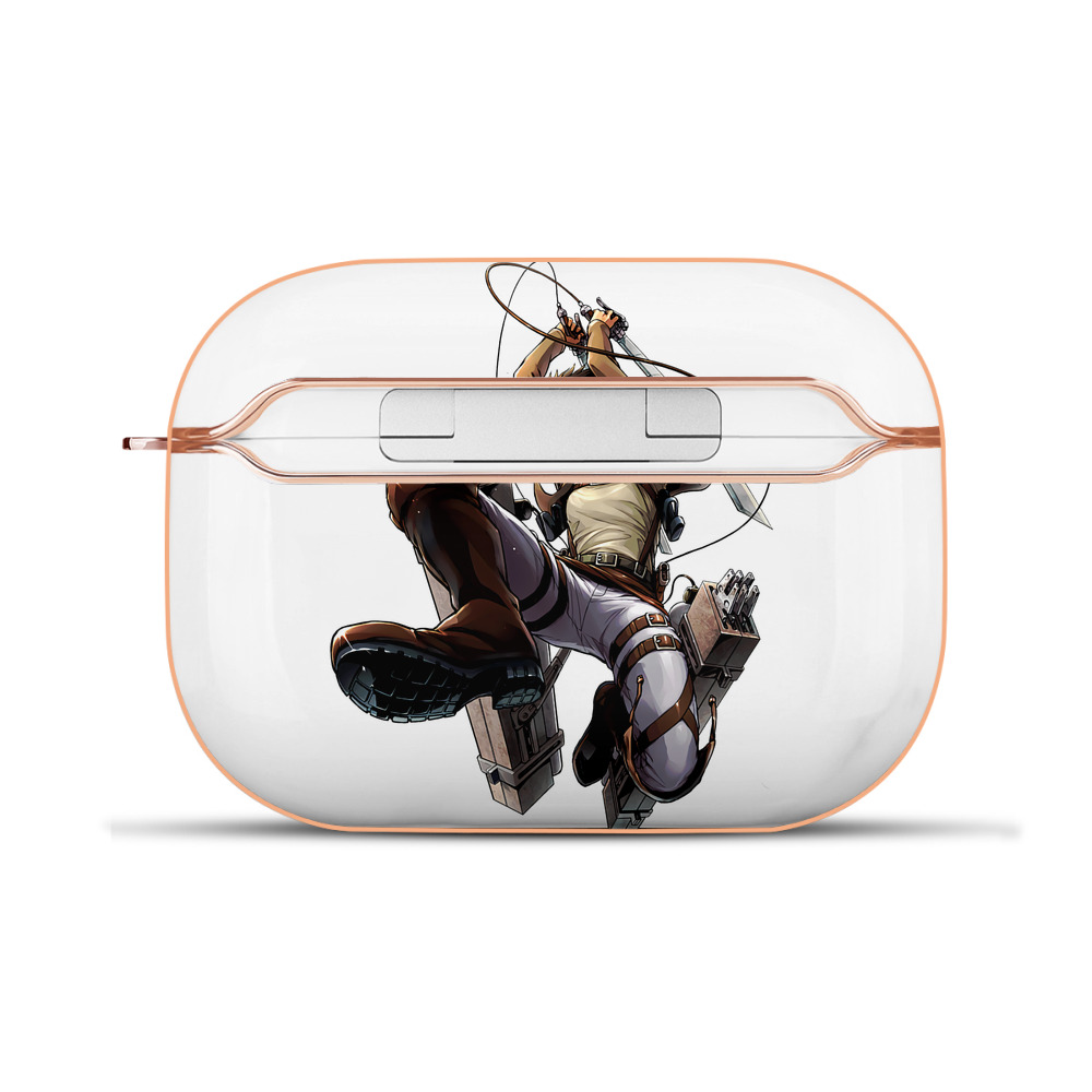 （画像用） 進撃の巨人 エレン･イェーガー Attack on Titan Eren Jäger 【AirPods Pro用】ハードシェル保護ケース｜耐衝撃・防指紋・カラビナ付き商品仕様