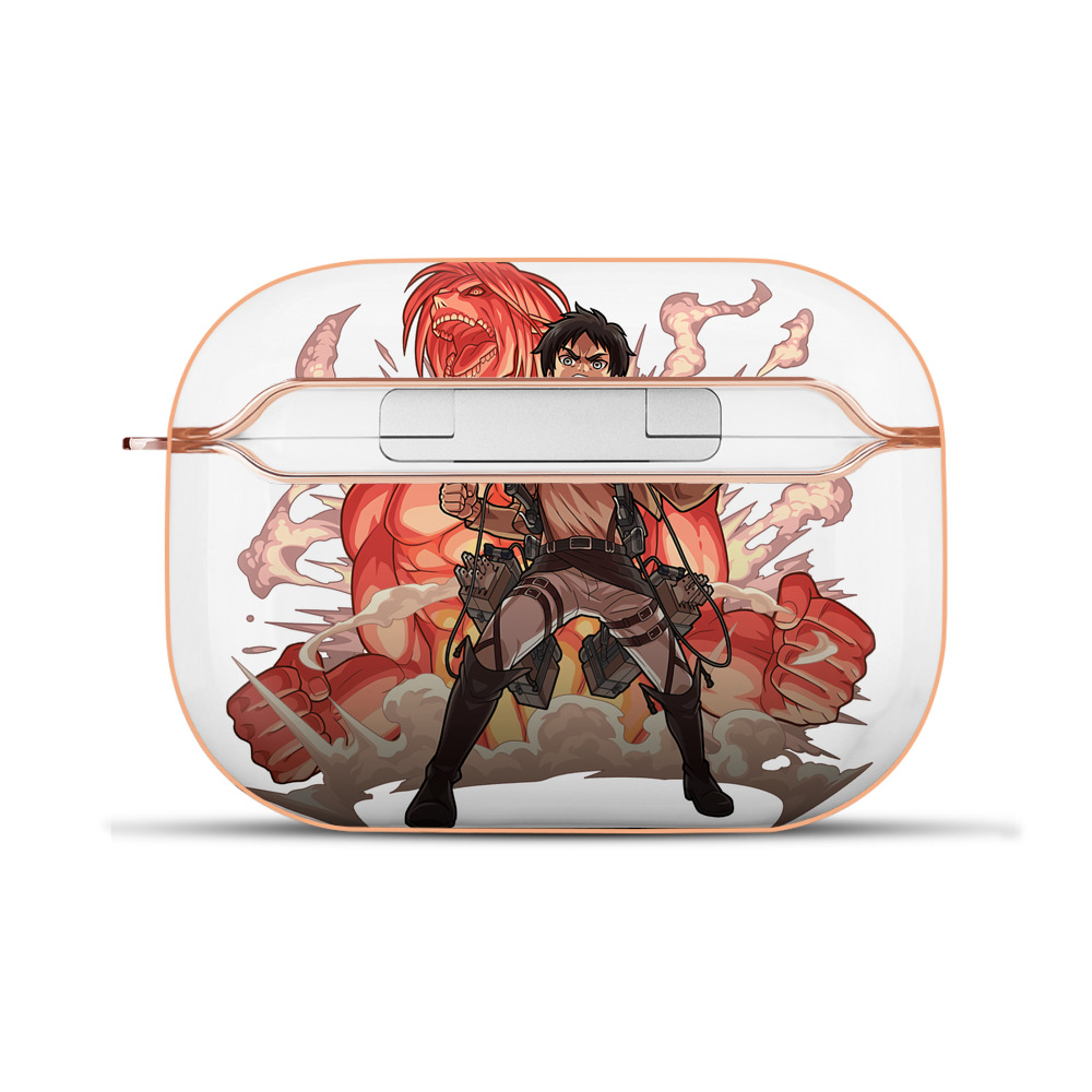 （画像用） 進撃の巨人 エレン･イェーガー Attack on Titan Eren Jäger 【AirPods Pro用】ハードシェル保護ケース｜耐衝撃・防指紋・カラビナ付き商品仕様