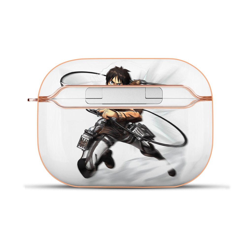 （画像用） 進撃の巨人 エレン･イェーガー Attack on Titan Eren Jäger 【AirPods Pro用】ハードシェル保護ケース｜耐衝撃・防指紋・カラビナ付き商品仕様