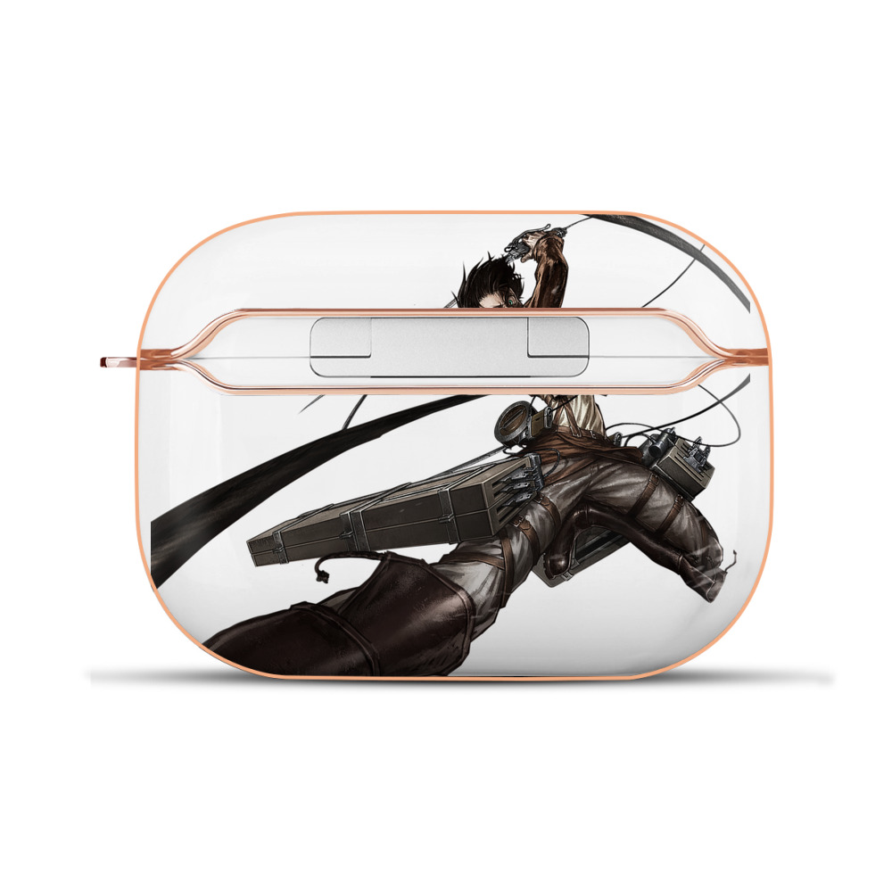 （画像用） 進撃の巨人 エレン･イェーガー Attack on Titan Eren Jäger 【AirPods Pro用】ハードシェル保護ケース｜耐衝撃・防指紋・カラビナ付き商品仕様
