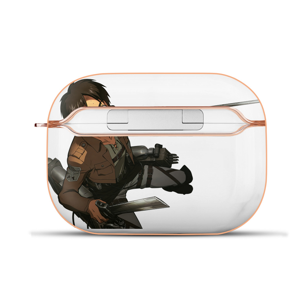 （画像用） 進撃の巨人 エレン･イェーガー Attack on Titan Eren Jäger 【AirPods Pro用】ハードシェル保護ケース｜耐衝撃・防指紋・カラビナ付き商品仕様
