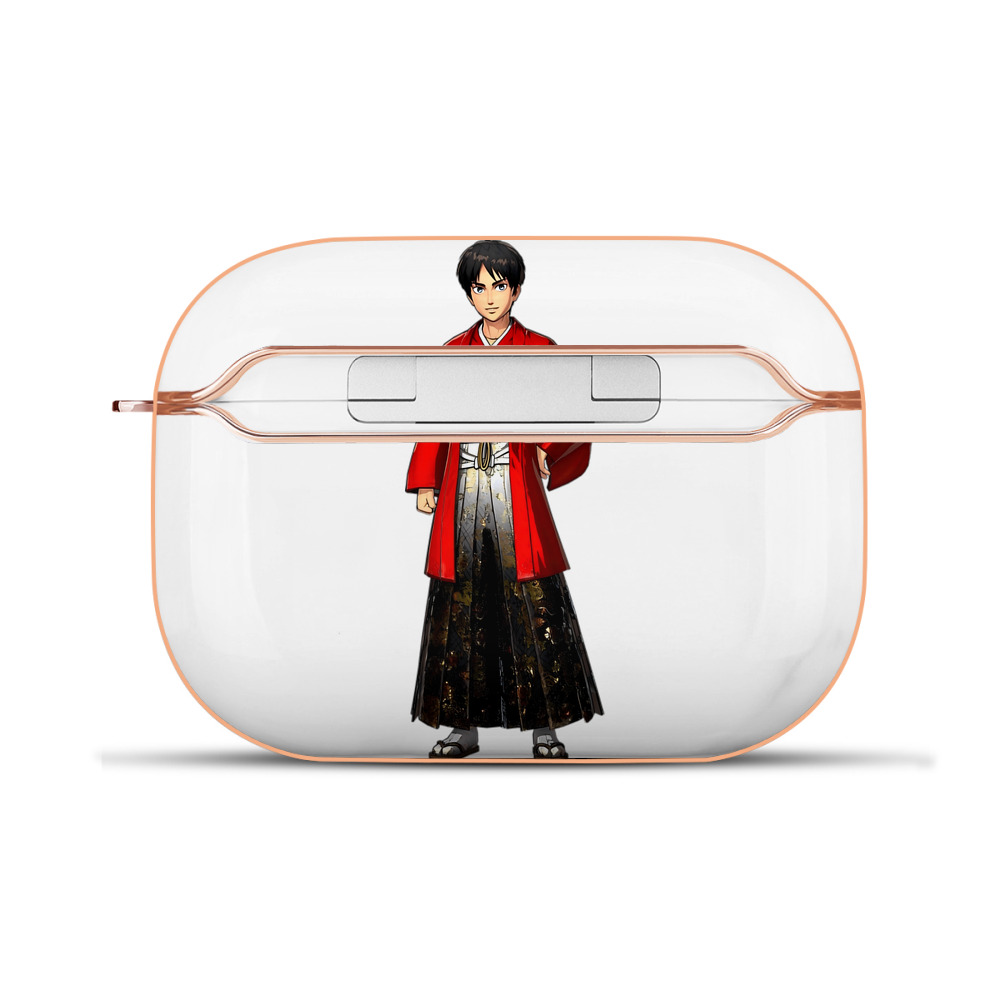（画像用） 進撃の巨人 エレン･イェーガー Attack on Titan Eren Jäger 【AirPods Pro用】ハードシェル保護ケース｜耐衝撃・防指紋・カラビナ付き商品仕様