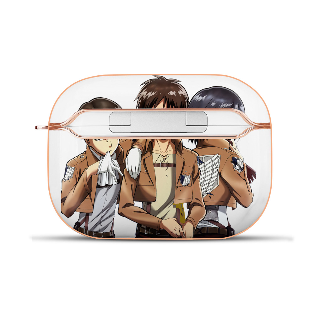 （画像用） 進撃の巨人 エレン･イェーガー Attack on Titan Eren Jäger 【AirPods Pro用】ハードシェル保護ケース｜耐衝撃・防指紋・カラビナ付き商品仕様