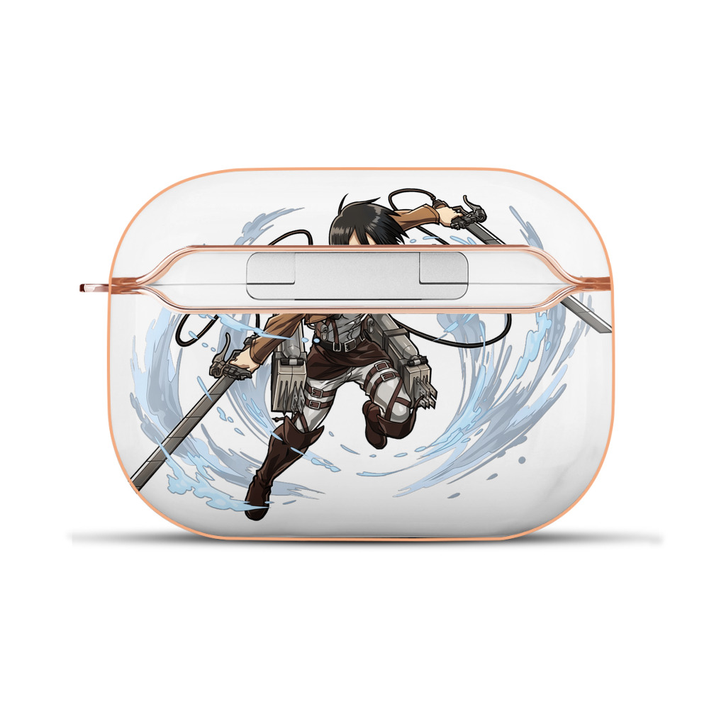 （画像用） 進撃の巨人 ミカサ·アッカーマン Attack on Titan Mikasa Ackerman 【AirPods Pro用】ハードシェル保護ケース｜耐衝撃・防指紋・カラビナ付き商品仕様