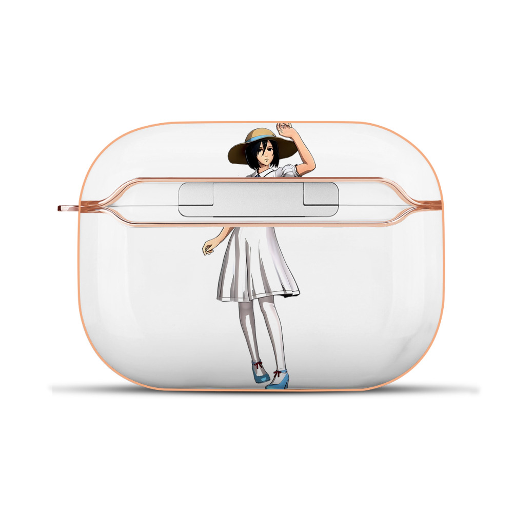 （画像用） 進撃の巨人 ミカサ·アッカーマン Attack on Titan Mikasa Ackerman 【AirPods Pro用】ハードシェル保護ケース｜耐衝撃・防指紋・カラビナ付き商品仕様