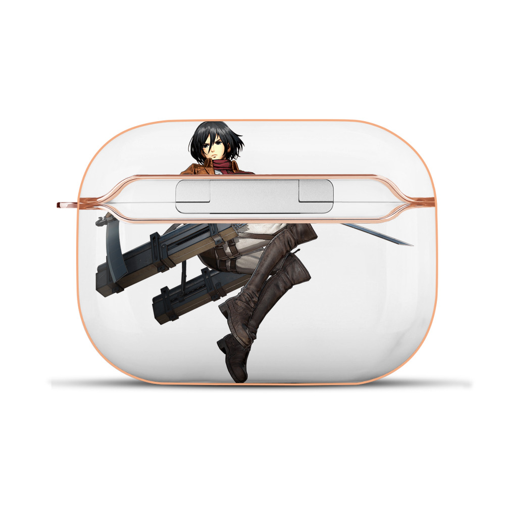 （画像用） 進撃の巨人 ミカサ·アッカーマン Attack on Titan Mikasa Ackerman 【AirPods Pro用】ハードシェル保護ケース｜耐衝撃・防指紋・カラビナ付き商品仕様