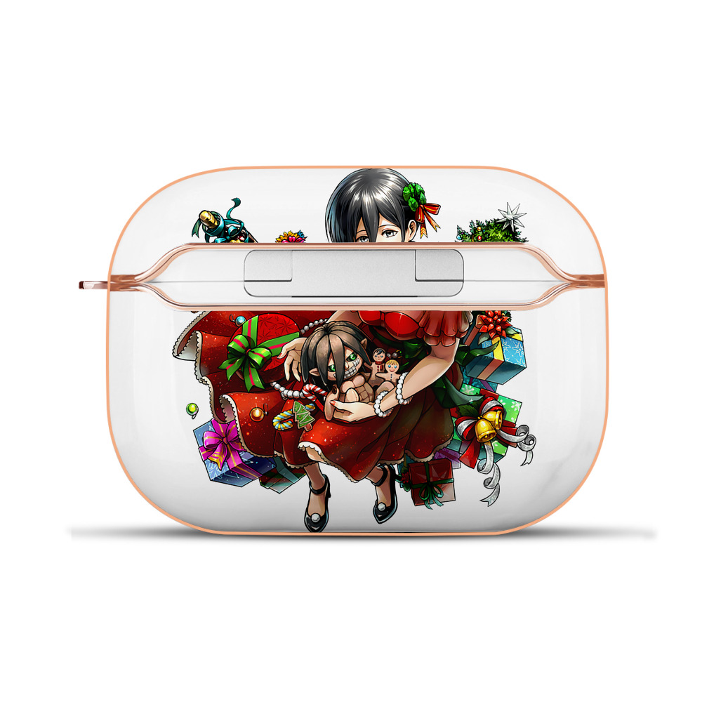 （画像用） 進撃の巨人 ミカサ·アッカーマン Attack on Titan Mikasa Ackerman 【AirPods Pro用】ハードシェル保護ケース｜耐衝撃・防指紋・カラビナ付き商品仕様