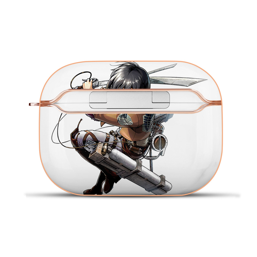 （画像用） 進撃の巨人 ミカサ·アッカーマン Attack on Titan Mikasa Ackerman 【AirPods Pro用】ハードシェル保護ケース｜耐衝撃・防指紋・カラビナ付き商品仕様