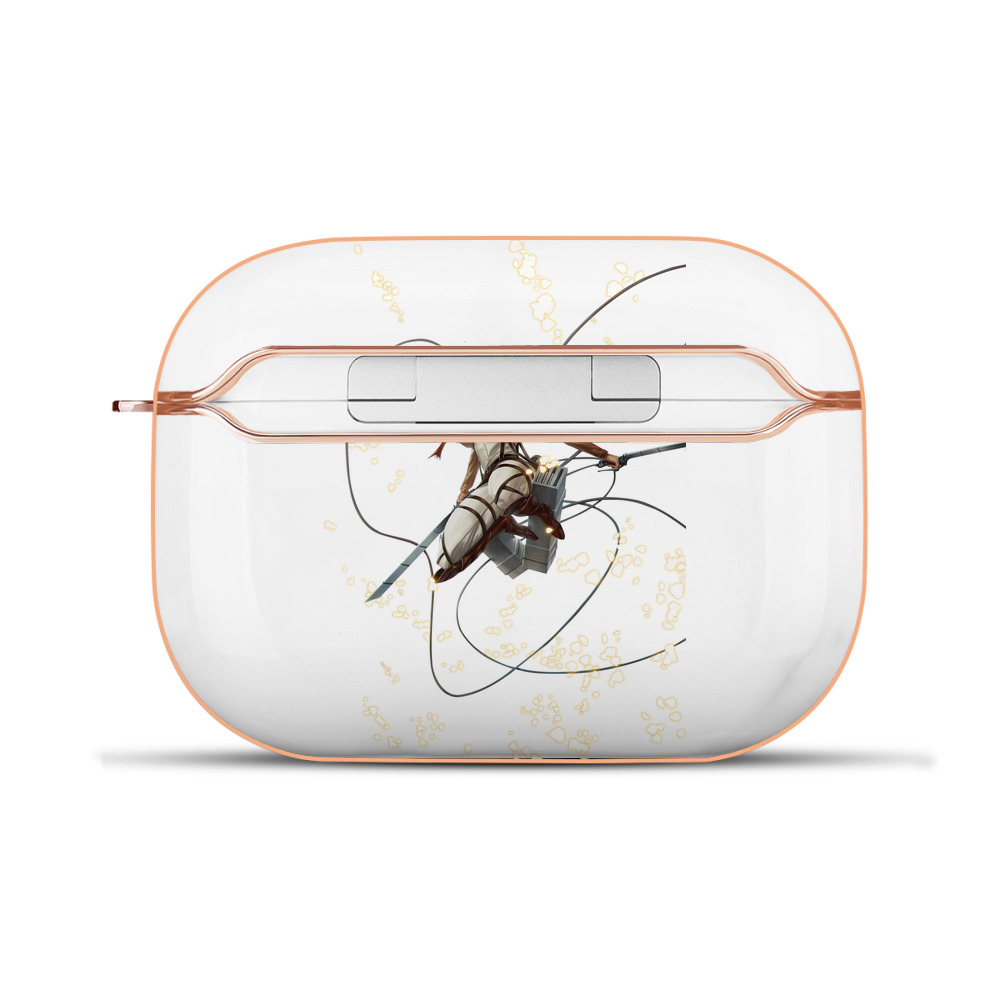 （画像用） 進撃の巨人 ミカサ·アッカーマン Attack on Titan Mikasa Ackerman 【AirPods Pro用】ハードシェル保護ケース｜耐衝撃・防指紋・カラビナ付き商品仕様