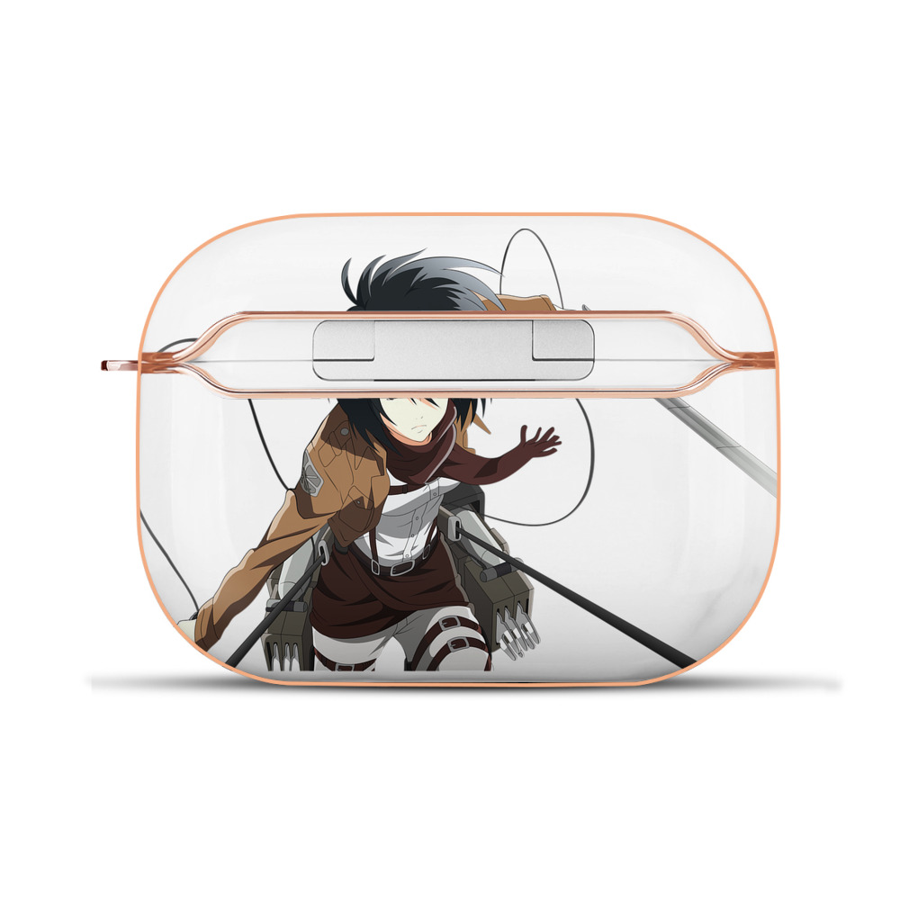 （画像用） 進撃の巨人 ミカサ·アッカーマン Attack on Titan Mikasa Ackerman 【AirPods Pro用】ハードシェル保護ケース｜耐衝撃・防指紋・カラビナ付き商品仕様