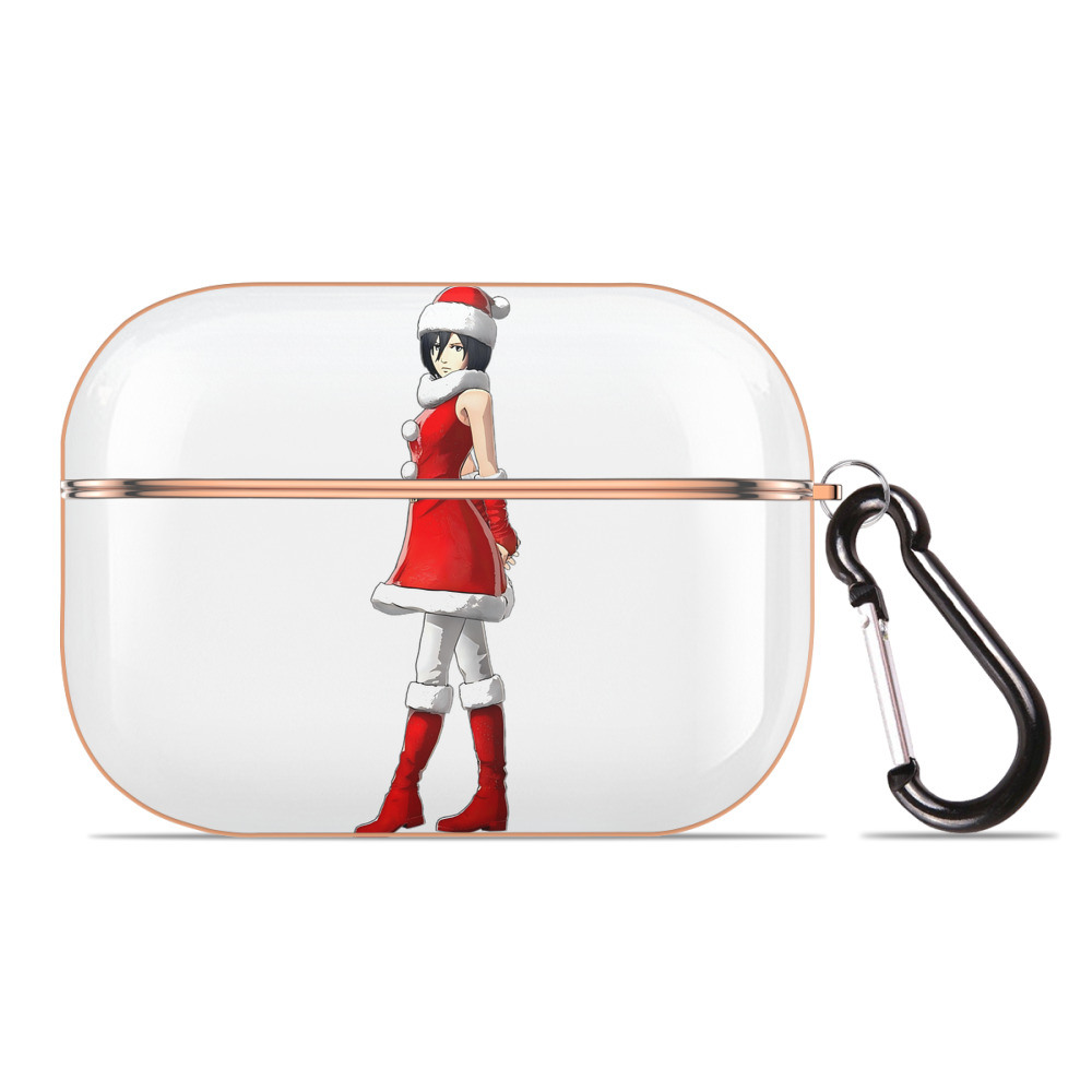 （画像用） 進撃の巨人 ミカサ·アッカーマン Attack on Titan Mikasa Ackerman 【AirPods Pro用】ハードシェル保護ケース｜耐衝撃・防指紋・カラビナ付き商品仕様