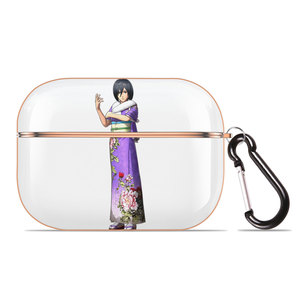 （画像用） 進撃の巨人 ミカサ·アッカーマン Attack on Titan Mikasa Ackerman 【AirPods Pro用】ハードシェル保護ケース｜耐衝撃・防指紋・カラビナ付き商品仕様