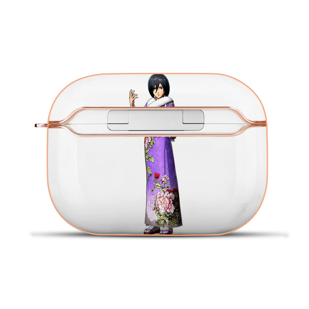 （画像用） 進撃の巨人 ミカサ·アッカーマン Attack on Titan Mikasa Ackerman 【AirPods Pro用】ハードシェル保護ケース｜耐衝撃・防指紋・カラビナ付き商品仕様