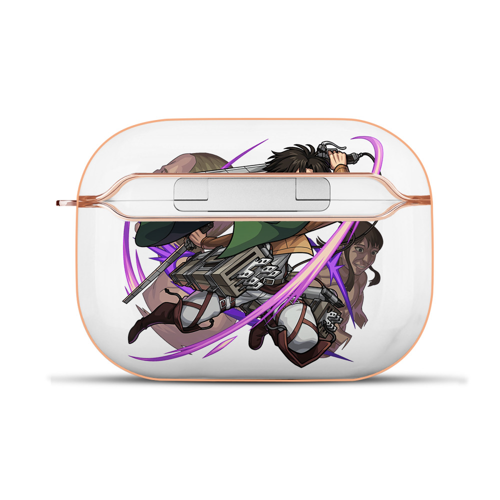 （画像用） 進撃の巨人 リヴァイ·アッカーマン Attack on Titan Levi Ackerman 【AirPods Pro用】ハードシェル保護ケース｜耐衝撃・防指紋・カラビナ付き商品仕様