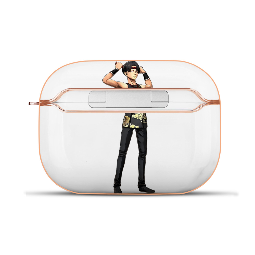 （画像用） 進撃の巨人 リヴァイ·アッカーマン Attack on Titan Levi Ackerman 【AirPods Pro用】ハードシェル保護ケース｜耐衝撃・防指紋・カラビナ付き商品仕様