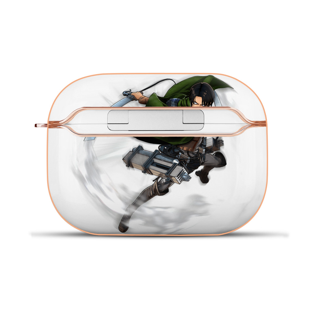 （画像用） 進撃の巨人 リヴァイ·アッカーマン Attack on Titan Levi Ackerman 【AirPods Pro用】ハードシェル保護ケース｜耐衝撃・防指紋・カラビナ付き商品仕様