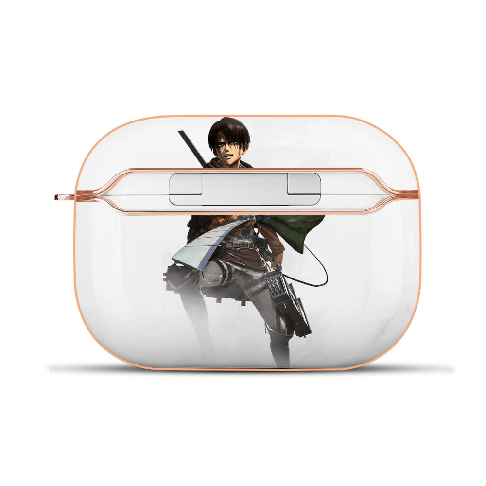 （画像用） 進撃の巨人 リヴァイ·アッカーマン Attack on Titan Levi Ackerman 【AirPods Pro用】ハードシェル保護ケース｜耐衝撃・防指紋・カラビナ付き商品仕様