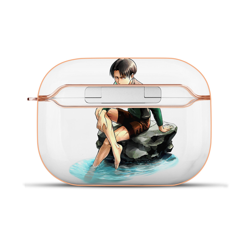 （画像用） 進撃の巨人 リヴァイ·アッカーマン Attack on Titan Levi Ackerman 【AirPods Pro用】ハードシェル保護ケース｜耐衝撃・防指紋・カラビナ付き商品仕様