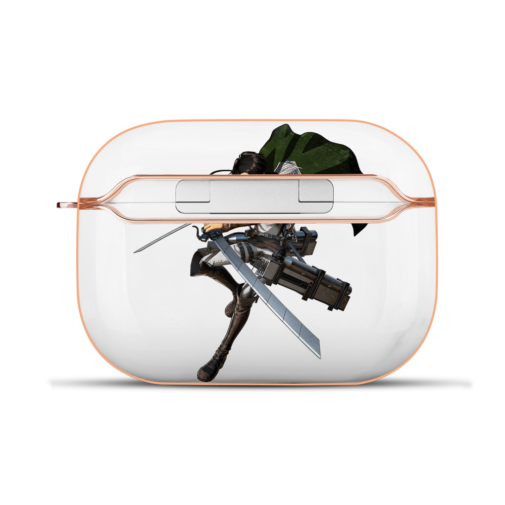 （画像用） 進撃の巨人 リヴァイ·アッカーマン Attack on Titan Levi Ackerman 【AirPods Pro用】ハードシェル保護ケース｜耐衝撃・防指紋・カラビナ付き商品仕様