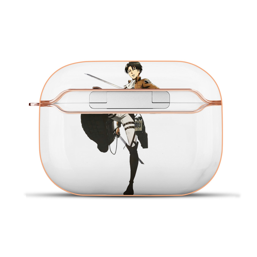 （画像用） 進撃の巨人 リヴァイ·アッカーマン Attack on Titan Levi Ackerman 【AirPods Pro用】ハードシェル保護ケース｜耐衝撃・防指紋・カラビナ付き商品仕様