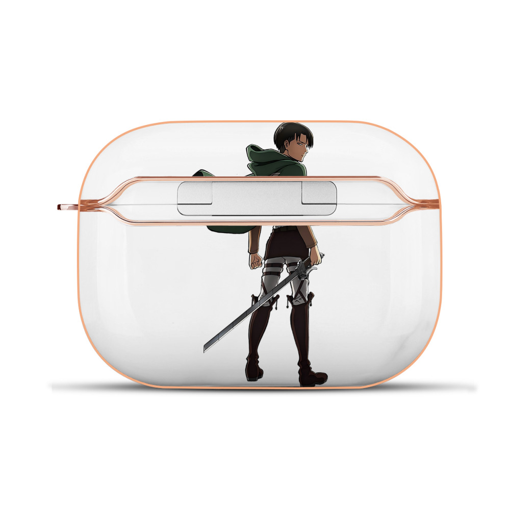 （画像用） 進撃の巨人 リヴァイ·アッカーマン Attack on Titan Levi Ackerman 【AirPods Pro用】ハードシェル保護ケース｜耐衝撃・防指紋・カラビナ付き商品仕様