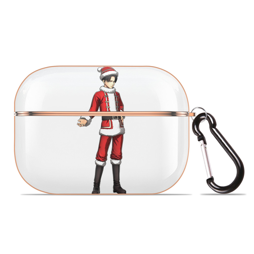 （画像用） 進撃の巨人 リヴァイ·アッカーマン Attack on Titan Levi Ackerman 【AirPods Pro用】ハードシェル保護ケース｜耐衝撃・防指紋・カラビナ付き商品仕様