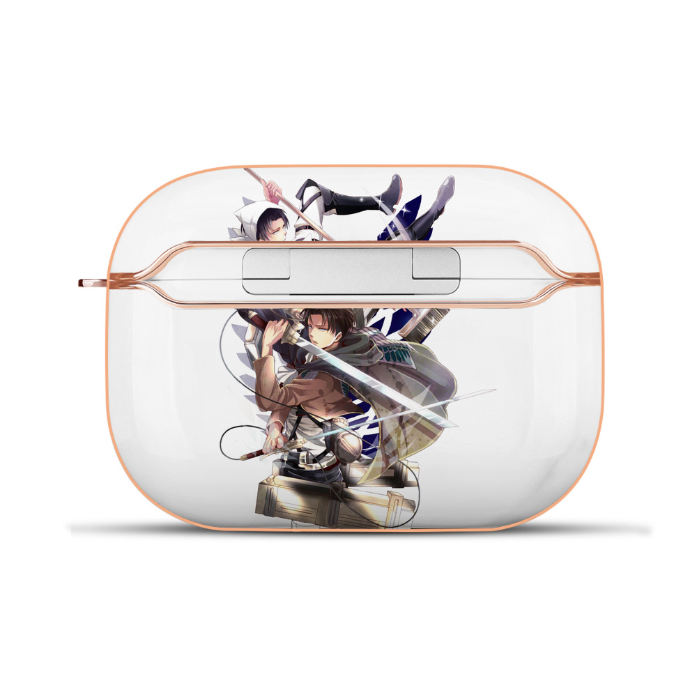 （画像用） 進撃の巨人 リヴァイ·アッカーマン Attack on Titan Levi Ackerman 【AirPods Pro用】ハードシェル保護ケース｜耐衝撃・防指紋・カラビナ付き商品仕様
