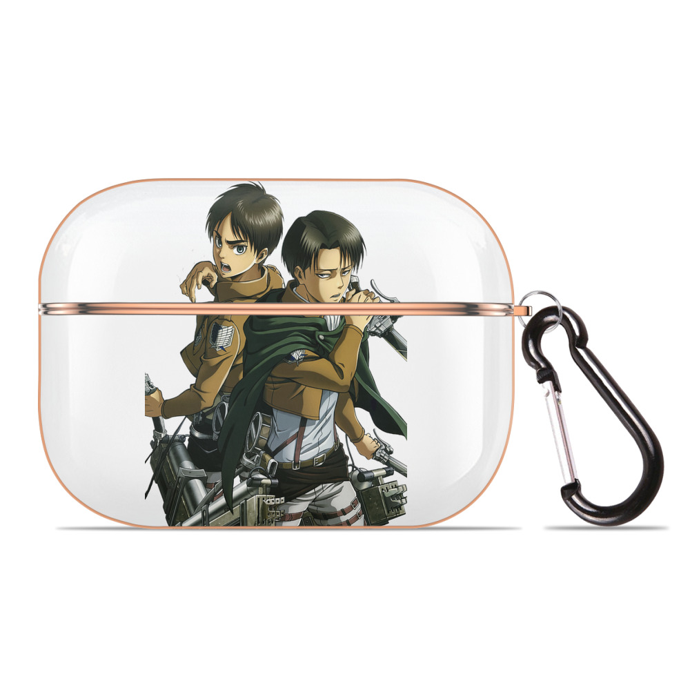 （画像用） 進撃の巨人 リヴァイ·アッカーマン Attack on Titan Levi Ackerman 【AirPods Pro用】ハードシェル保護ケース｜耐衝撃・防指紋・カラビナ付き商品仕様