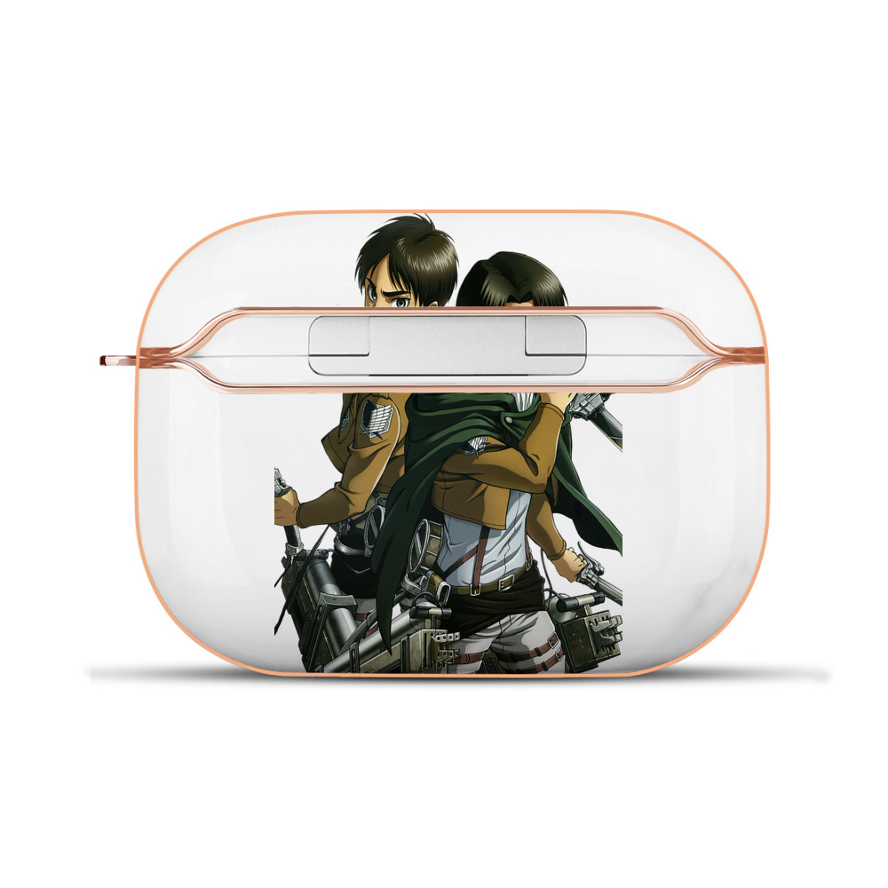 （画像用） 進撃の巨人 リヴァイ·アッカーマン Attack on Titan Levi Ackerman 【AirPods Pro用】ハードシェル保護ケース｜耐衝撃・防指紋・カラビナ付き商品仕様