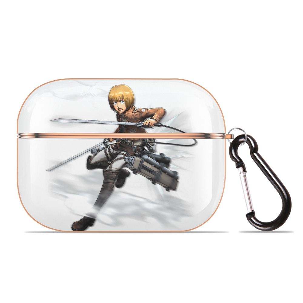 （画像用） 進撃の巨人 アルミン·アルレルト Attack on Titan Armin Arlert 【AirPods Pro用】ハードシェル保護ケース｜耐衝撃・防指紋・カラビナ付き商品仕様