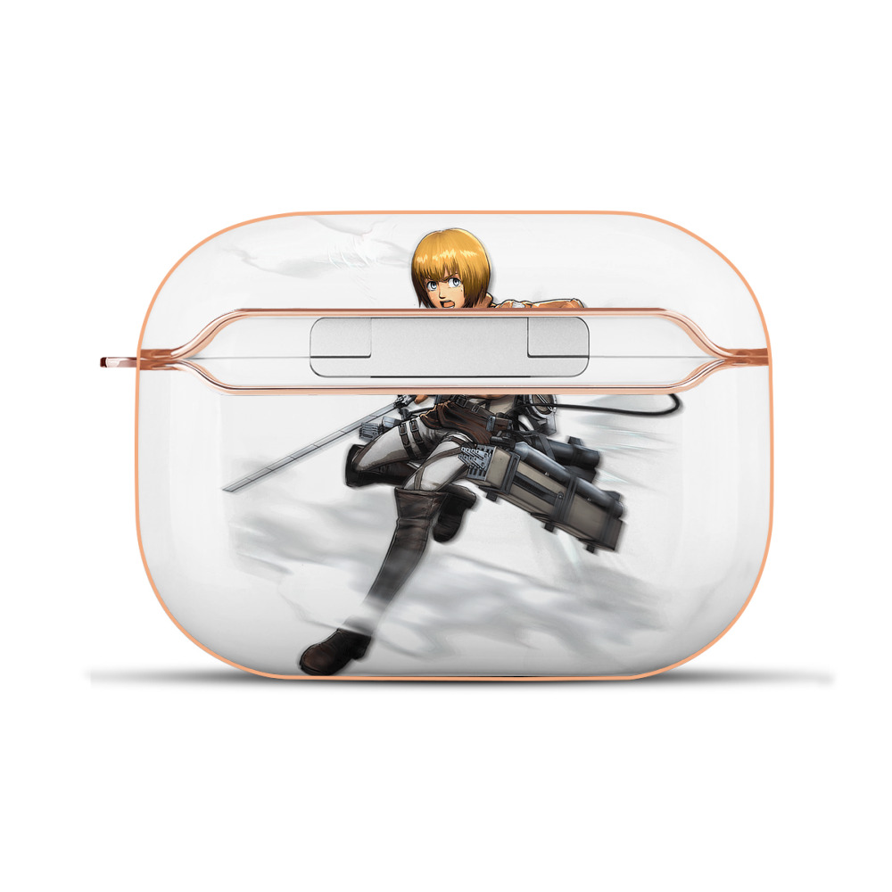 （画像用） 進撃の巨人 アルミン·アルレルト Attack on Titan Armin Arlert 【AirPods Pro用】ハードシェル保護ケース｜耐衝撃・防指紋・カラビナ付き商品仕様