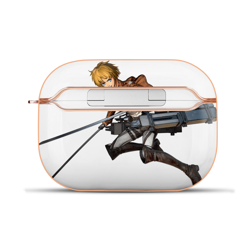 （画像用） 進撃の巨人 アルミン·アルレルト Attack on Titan Armin Arlert 【AirPods Pro用】ハードシェル保護ケース｜耐衝撃・防指紋・カラビナ付き商品仕様