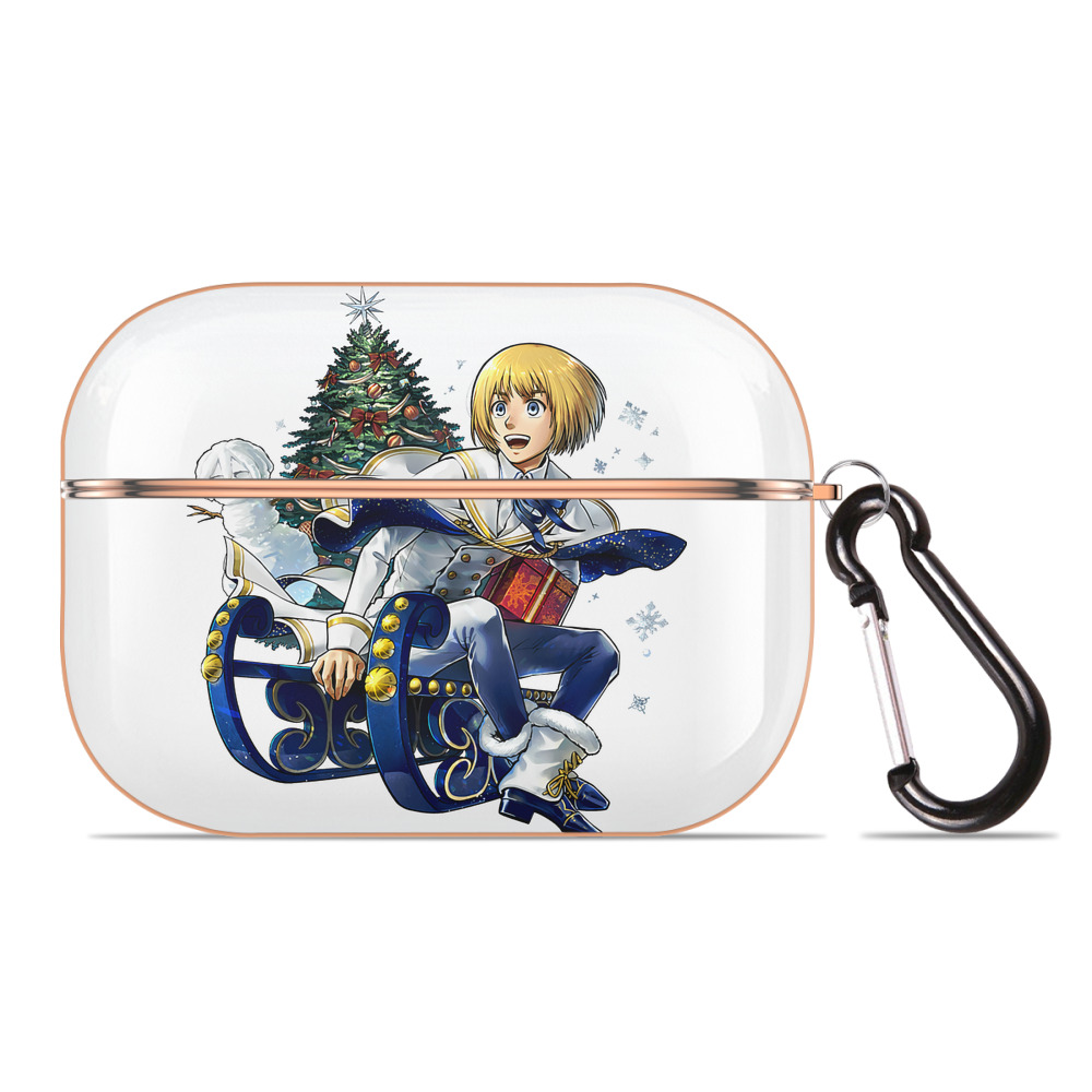 （画像用） 進撃の巨人 アルミン·アルレルト Attack on Titan Armin Arlert 【AirPods Pro用】ハードシェル保護ケース｜耐衝撃・防指紋・カラビナ付き商品仕様