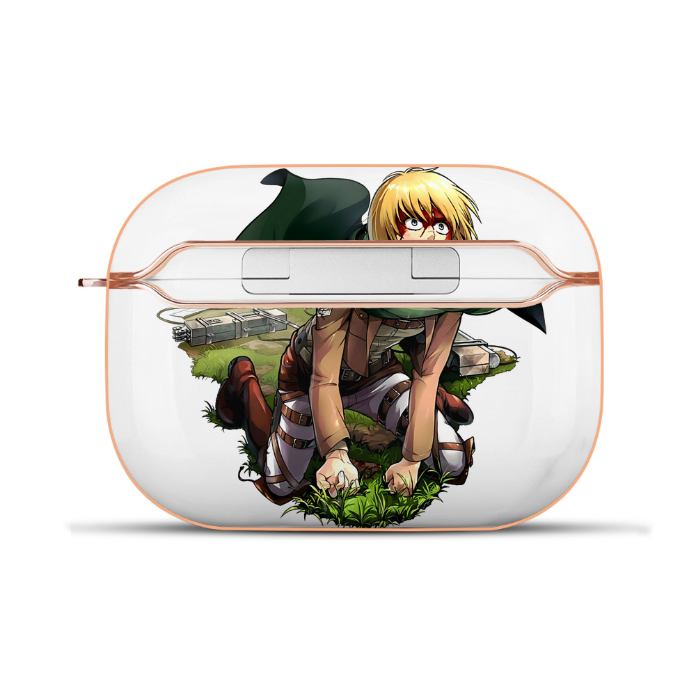 （画像用） 進撃の巨人 アルミン·アルレルト Attack on Titan Armin Arlert 【AirPods Pro用】ハードシェル保護ケース｜耐衝撃・防指紋・カラビナ付き商品仕様