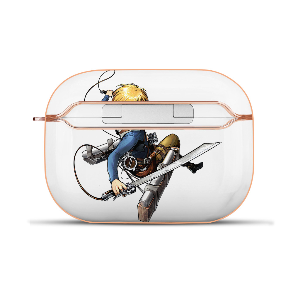 （画像用） 進撃の巨人 アルミン·アルレルト Attack on Titan Armin Arlert 【AirPods Pro用】ハードシェル保護ケース｜耐衝撃・防指紋・カラビナ付き商品仕様