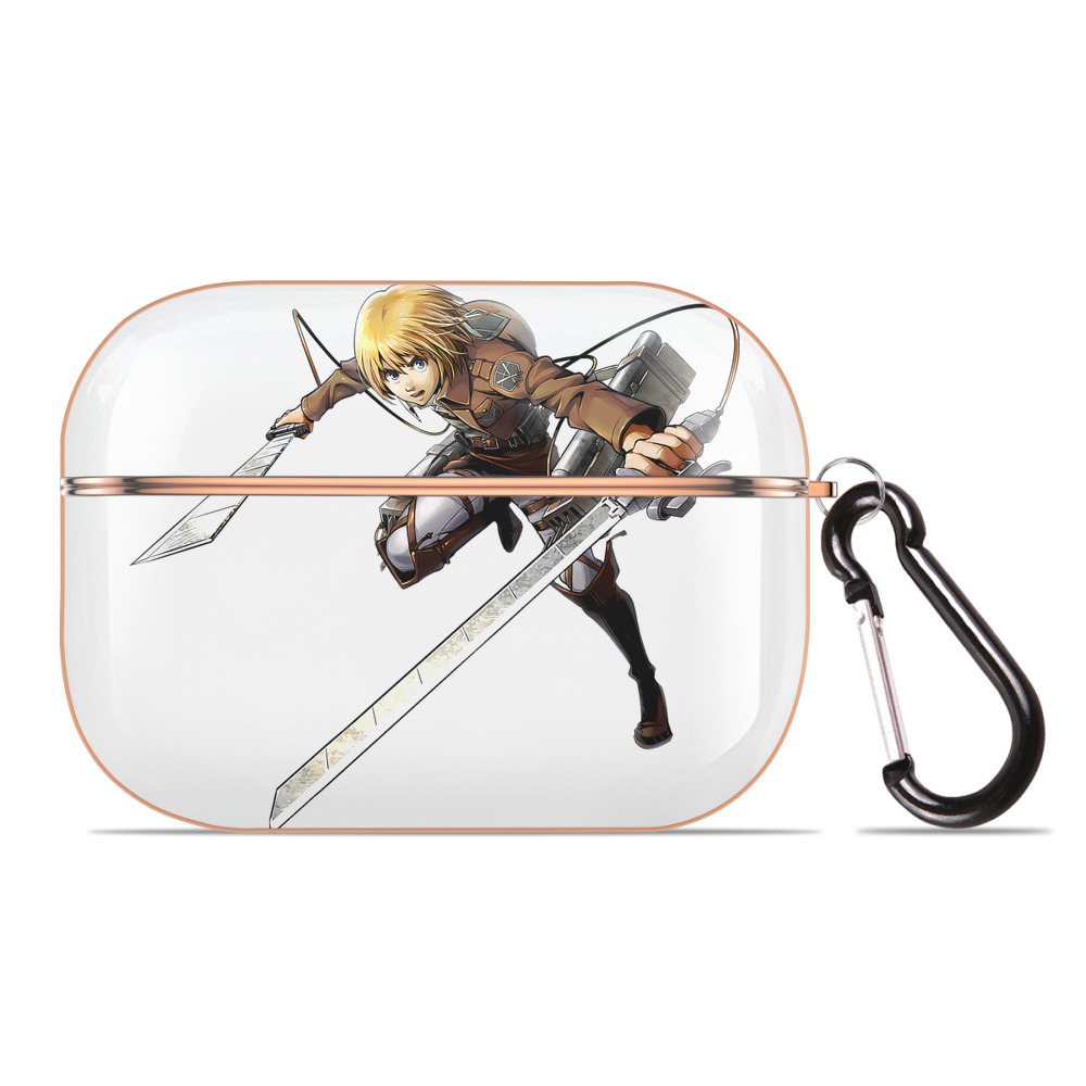 （画像用） 進撃の巨人 アルミン·アルレルト Attack on Titan Armin Arlert 【AirPods Pro用】ハードシェル保護ケース｜耐衝撃・防指紋・カラビナ付き商品仕様