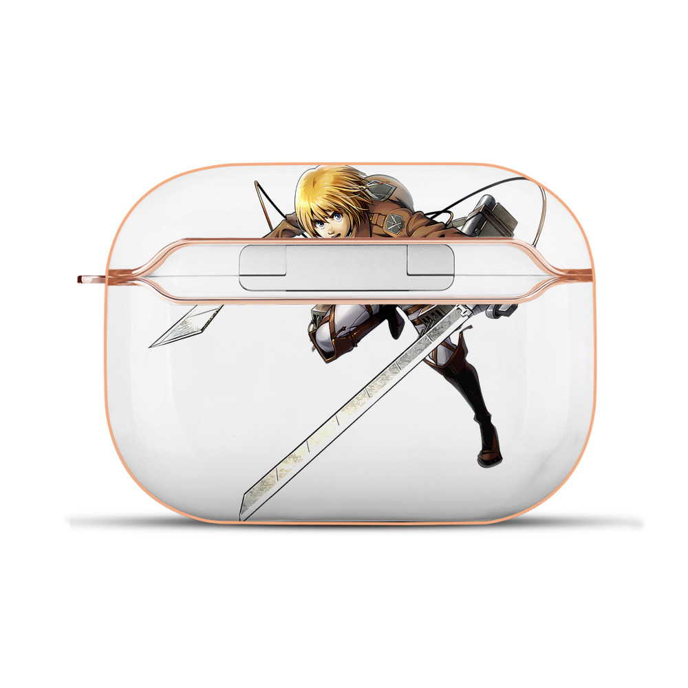 （画像用） 進撃の巨人 アルミン·アルレルト Attack on Titan Armin Arlert 【AirPods Pro用】ハードシェル保護ケース｜耐衝撃・防指紋・カラビナ付き商品仕様